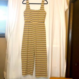 Wild Fable Striped Jumpsuit Romper Size S Square Neck